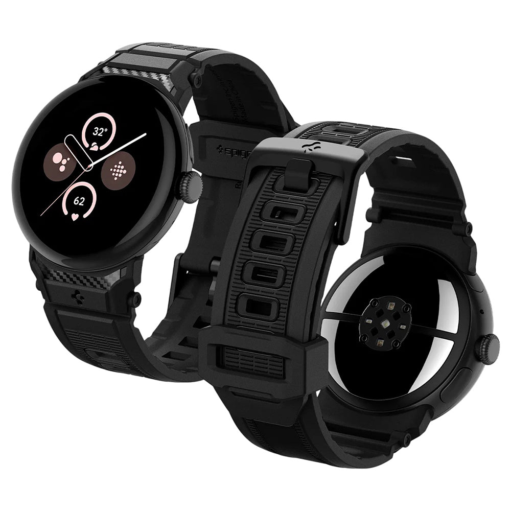 Cinturino Spigen Rugged per Google Pixel Watch 45mm Series, Nero AMP07600
