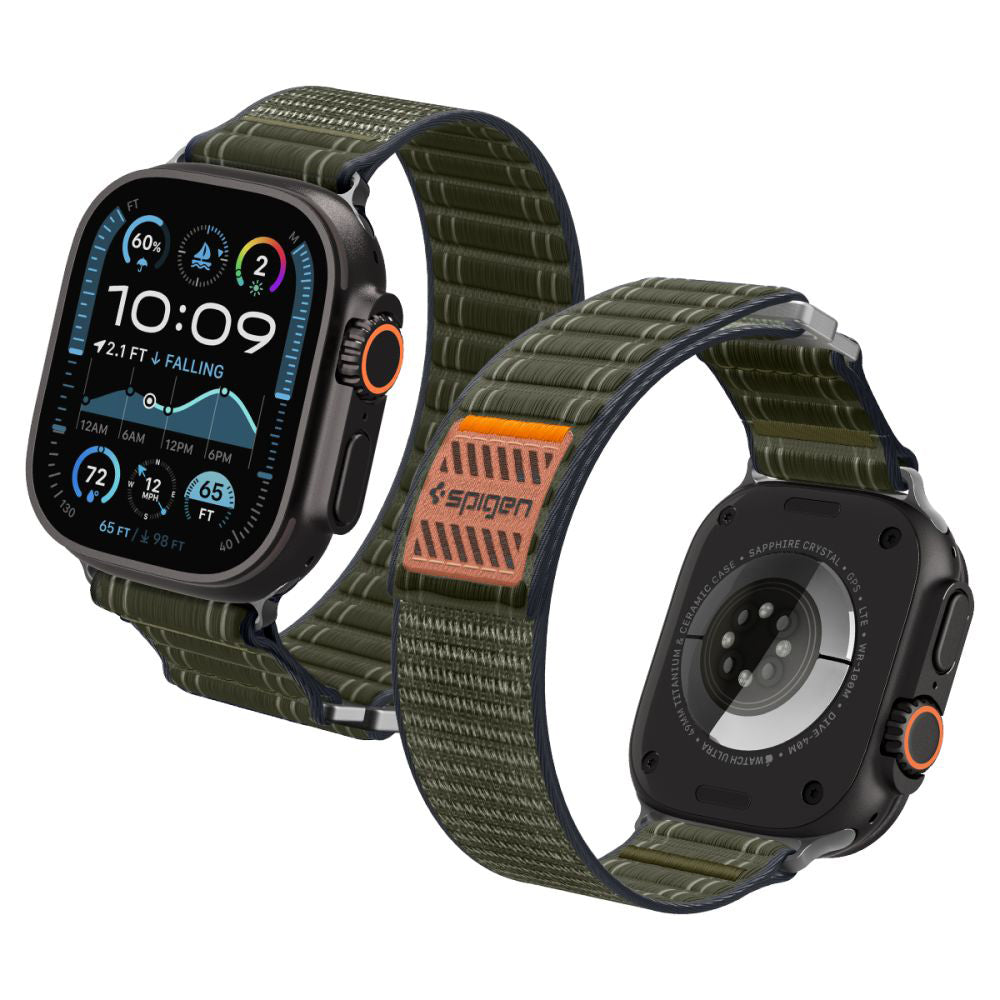 Cinturino Spigen WBF0 per Apple Watch 49mm / 46mm / 45mm / 44mm Series, Verde