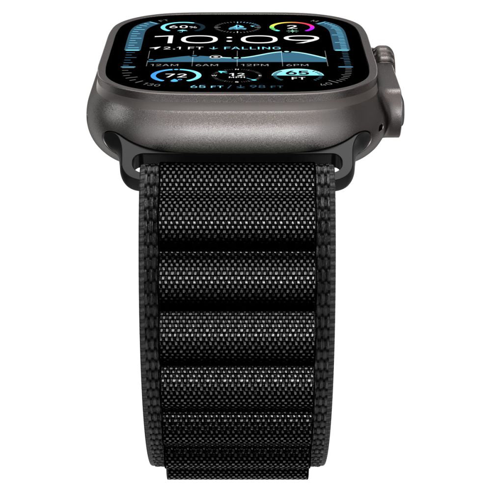 Spigen WBF1 Strap for Apple Watch 49mm / 46mm / 45mm / 44mm Series, Black