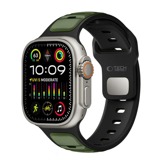 Cinturino Tech-Protect Iconband Line per Apple Watch 49mm / 46mm / 45mm / 44mm Series, Verde