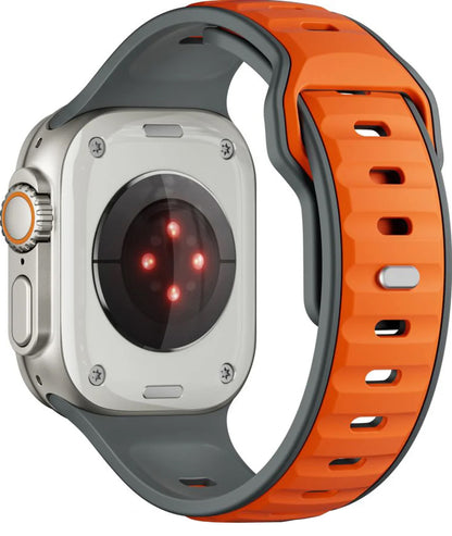 Cinturino Tech-Protect Iconband Line per Apple Watch 49mm / 46mm / 45mm / 44mm Series, Grigio Arancione