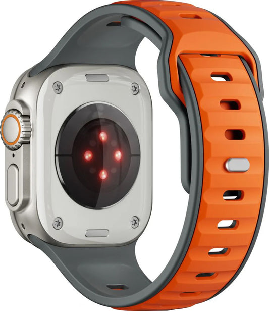 Cinturino Tech-Protect Iconband Line per Apple Watch 49mm / 46mm / 45mm / 44mm Series, Grigio Arancione