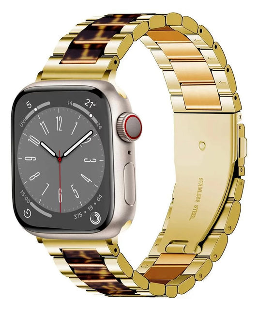 Cinturino Tech-Protect Modern Leopard per Apple Watch 42mm / 41mm / 40mm Series, Dorato