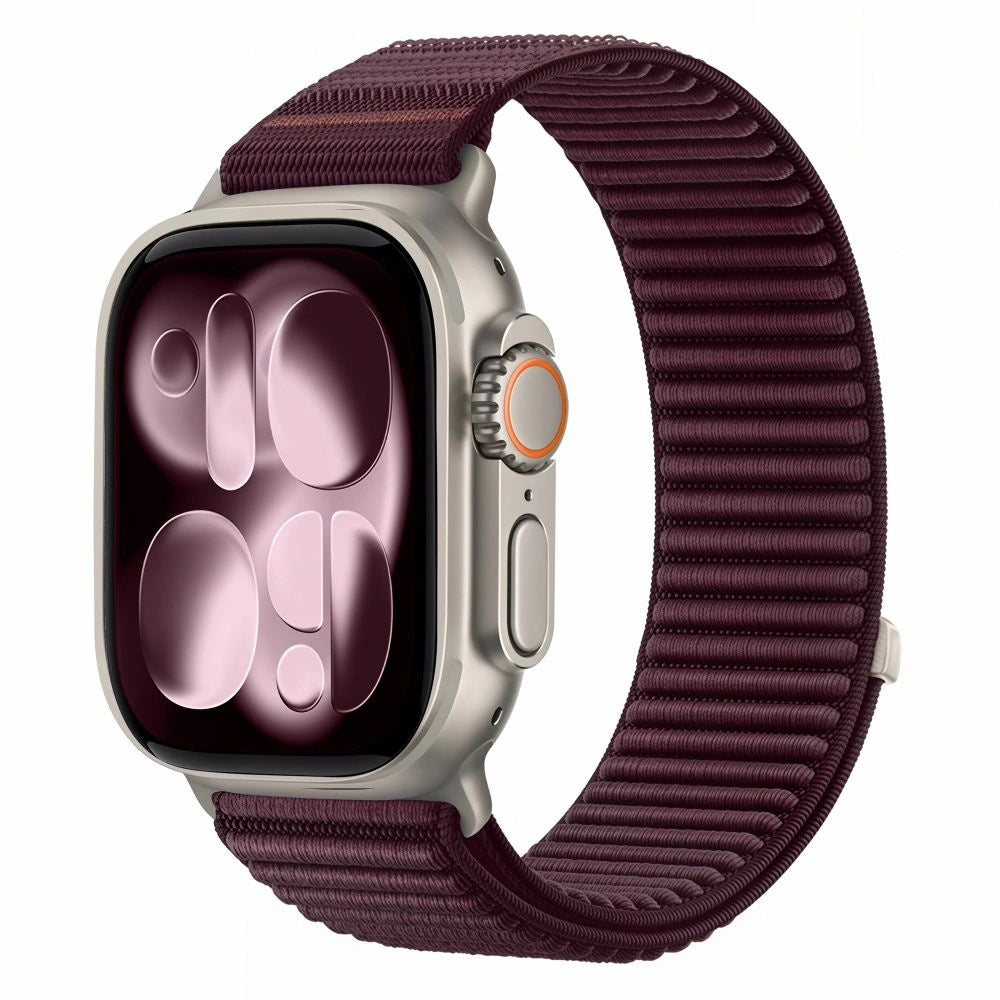 Cinturino Tech-Protect NylonLoop per Apple Watch 49 mm / 46 mm / 45 mm / 44 mm Series, bordeaux