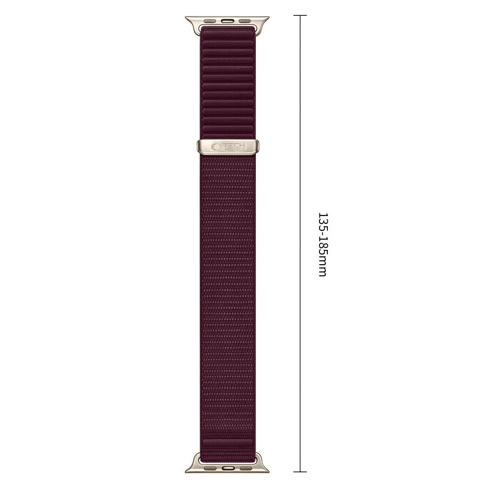 Cinturino Tech-Protect NylonLoop per Apple Watch 49 mm / 46 mm / 45 mm / 44 mm Series, bordeaux