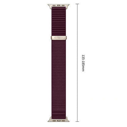 Cinturino Tech-Protect NylonLoop per Apple Watch 49 mm / 46 mm / 45 mm / 44 mm Series, bordeaux