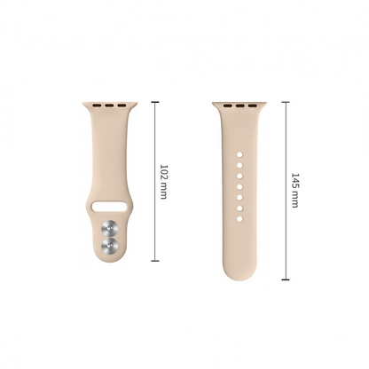 Tech-Protect Silicone Strap for Apple Watch 49mm / 46mm / 45mm / 44mm Series, Beige