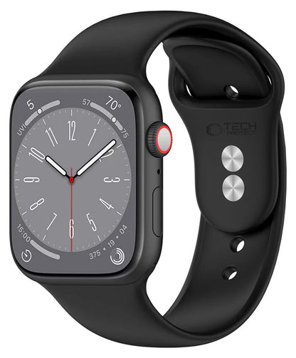 Cinturino Tech-Protect Silicone per Apple Watch 42mm / 41mm / 40mm Series, Nero