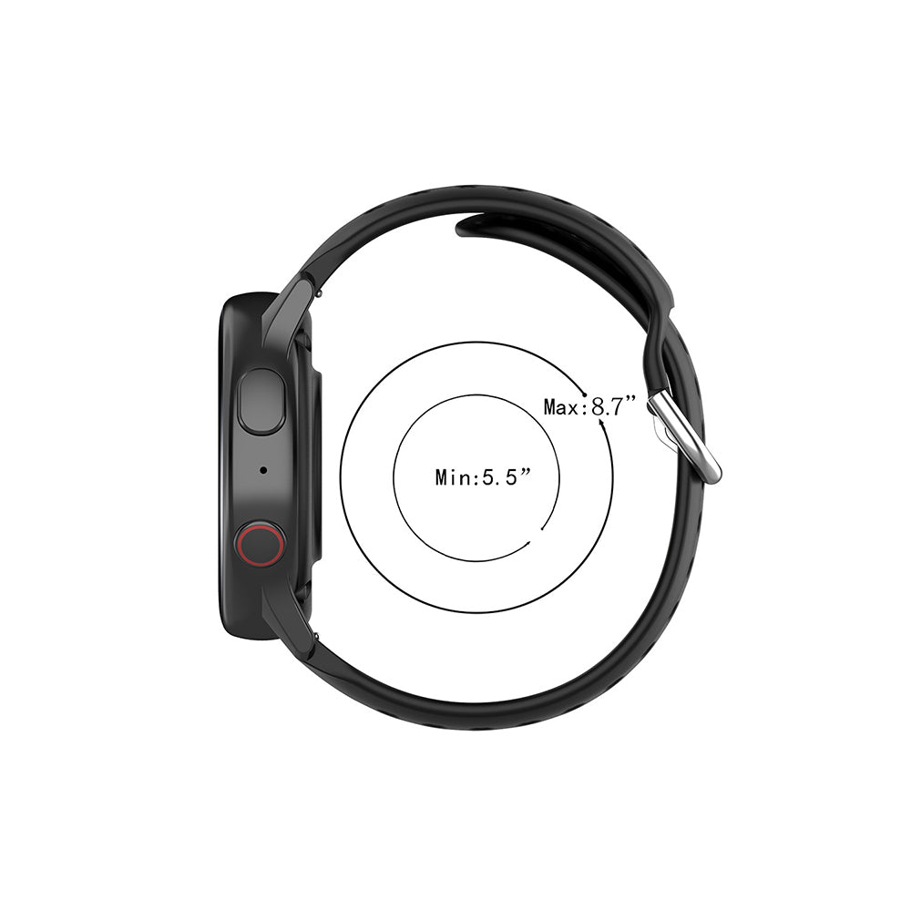 Cinturino Techsuit W004 per Samsung Galaxy Watch / Huawei Watch Series, 20mm, Blu Scuro