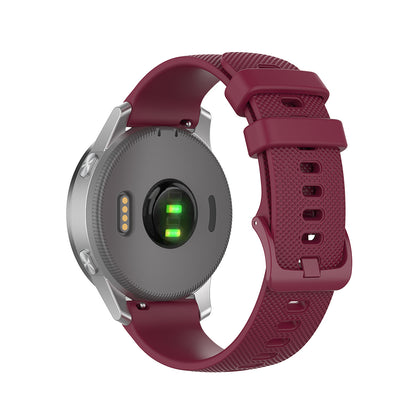 Cinturino Techsuit W006 per Huawei Watch / Garmin Watch Series, 18mm, Bordeaux