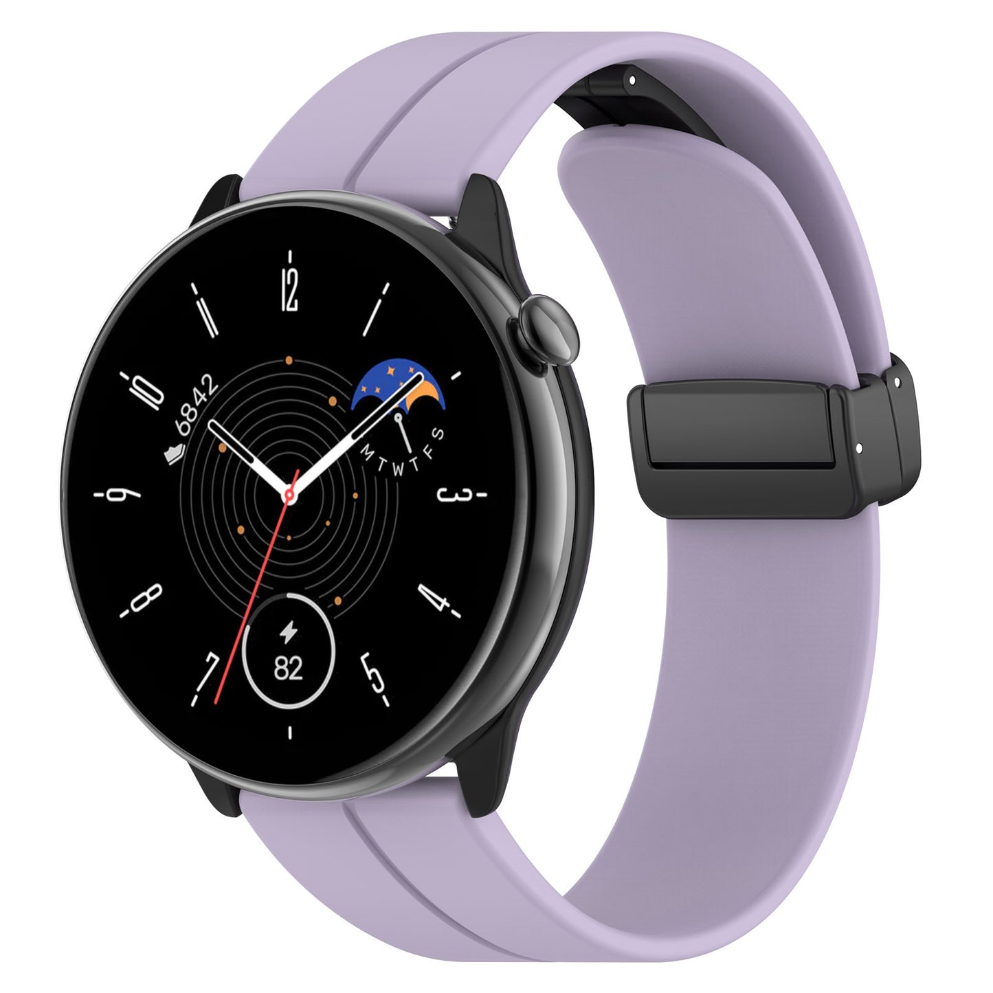 Cinturino Techsuit W011 per Huawei Watch / Garmin Watch Series, 18mm, Viola