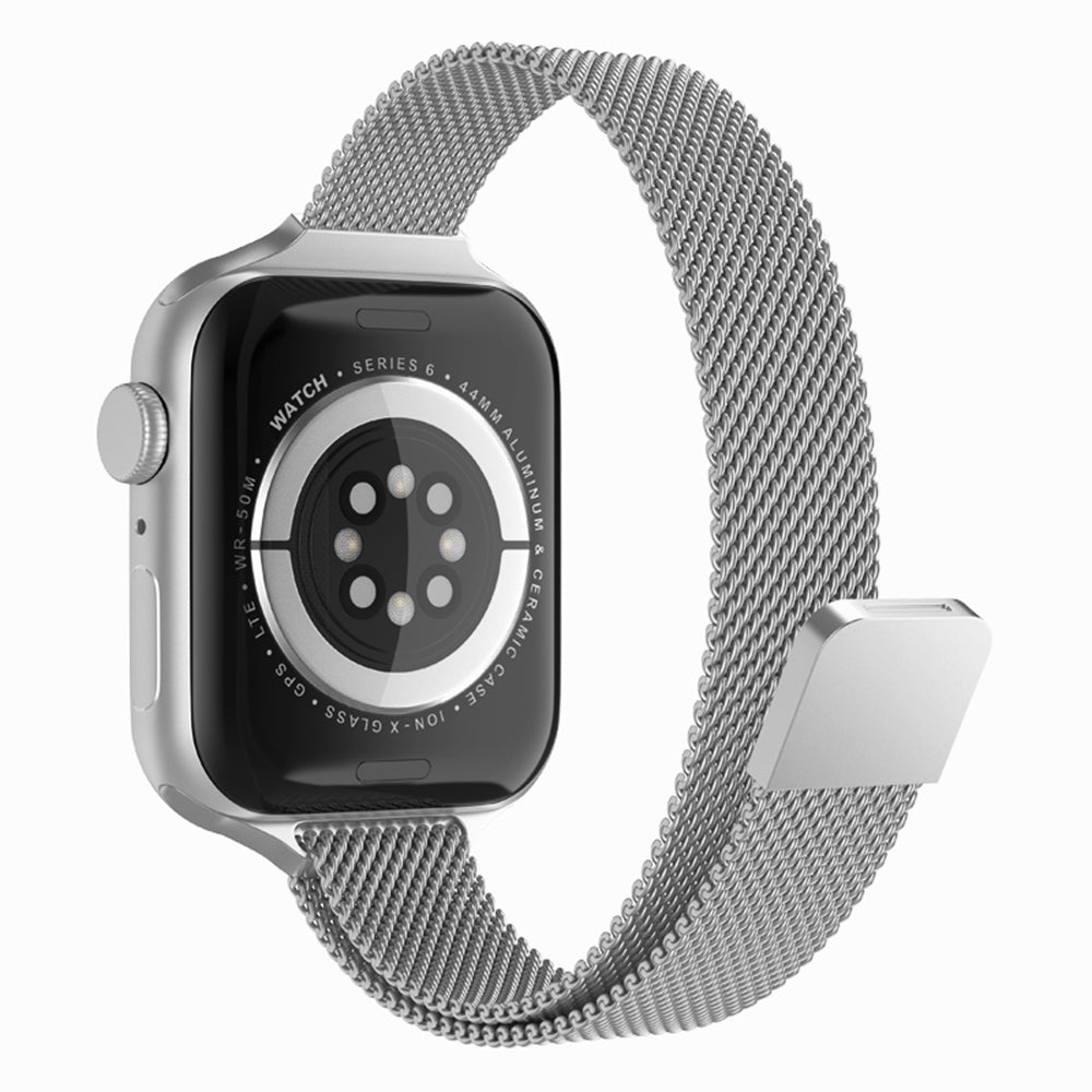 Cinturino Techsuit W034 per Apple Watch 49mm / 46mm / 45mm / 44mm / 42mm Series, Argento