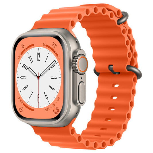 Cinturino Techsuit W038 per Apple Watch 49mm / 46mm / 45mm / 44mm / 42mm Series, Arancione