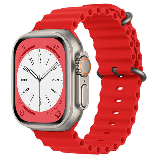 Cinturino Techsuit W038 per Apple Watch 49mm / 46mm / 45mm / 44mm / 42mm Series, Rosso