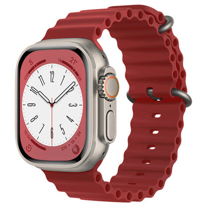 Cinturino Techsuit W038 per Apple Watch 42mm / 41mm / 40mm / 38mm Series, Rosso Scuro