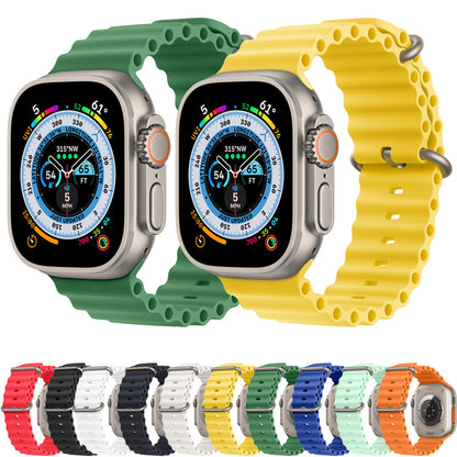 Cinturino Techsuit W038 per Apple Watch 42mm / 41mm / 40mm / 38mm Series, Verde Scuro