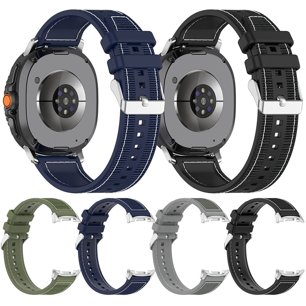 Cinturino Techsuit W051 per Samsung Galaxy Watch 8 Classic / Watch8 44mm / Watch 8 40mm, Nero