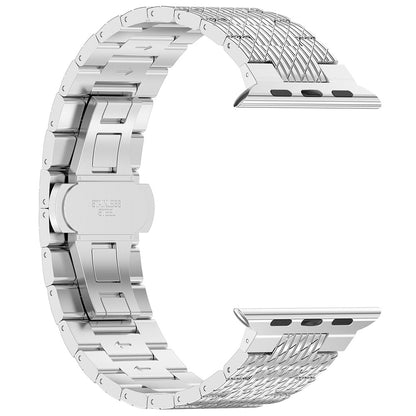 Cinturino Techsuit W052 per Apple Watch 49mm / 46mm / 45mm / 44mm / 42mm Series, Argento