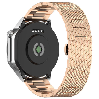 Cinturino Techsuit W052 per Huawei Watch / Xiaomi Watch Series, 22mm, Rosa Dorato