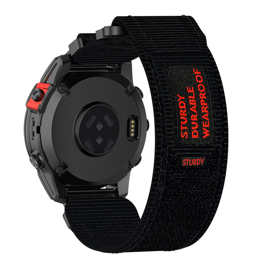 Cinturino Techsuit W057 per Garmin Instinct / Approach / Fenix Watch Series, 20mm, Nero