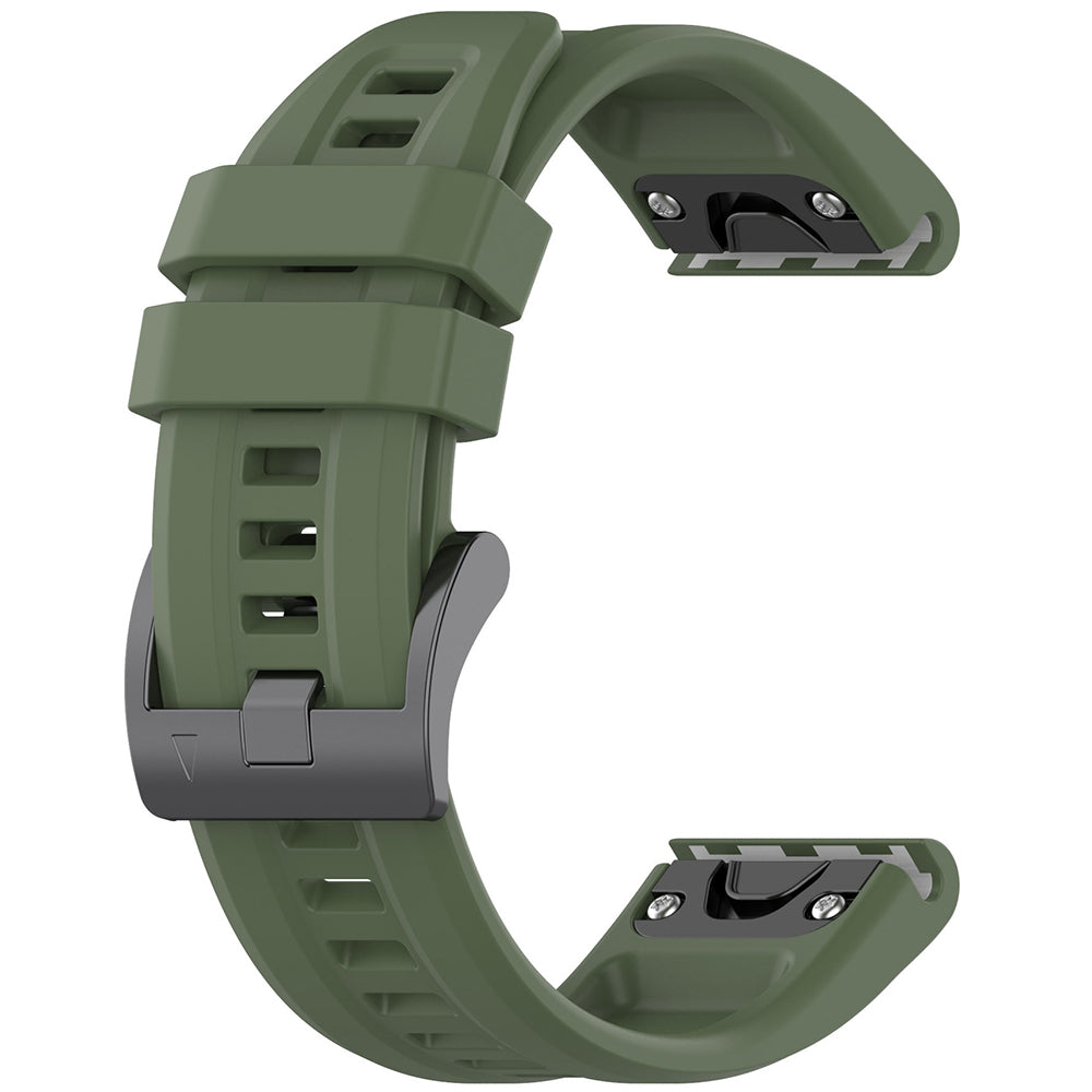 Cinturino Techsuit W060 per Garmin Instinct / Approach / Fenix Watch Series, 20mm, Verde Scuro