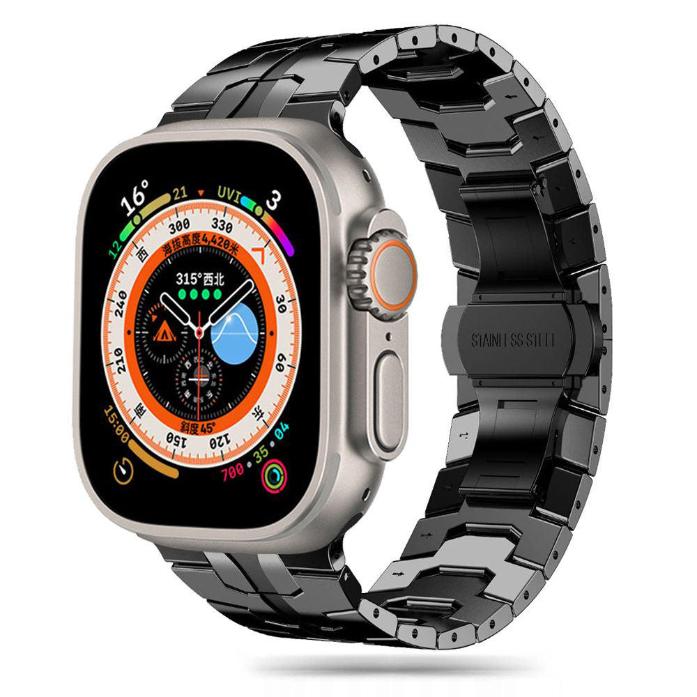 Cinturino Techsuit W063 per Apple Watch 49mm / 46mm / 45mm / 44mm / 42mm Series, Nero