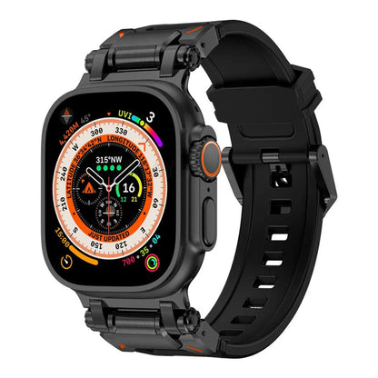Cinturino Techsuit W064 per Apple Watch 49mm / 46mm / 45mm / 44mm / 42mm Series, Nero