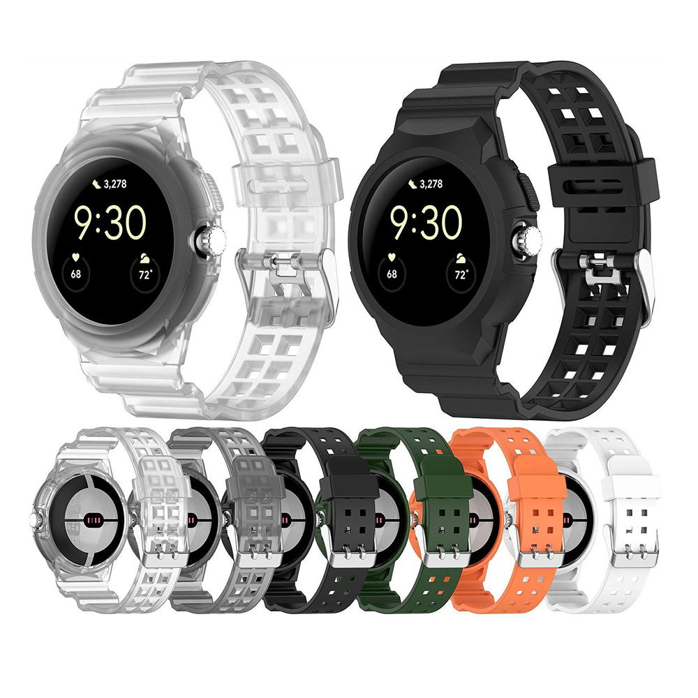 Cinturino Techsuit W065 per Google Pixel Watch 3 41mm / Watch 2 / Watch, Nero