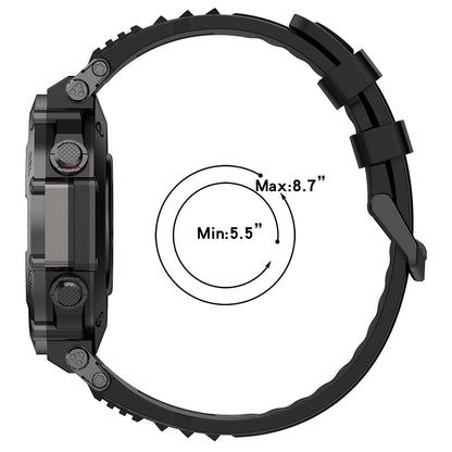Cinturino Techsuit W067 per Amazfit T-Rex Ultra, Nero