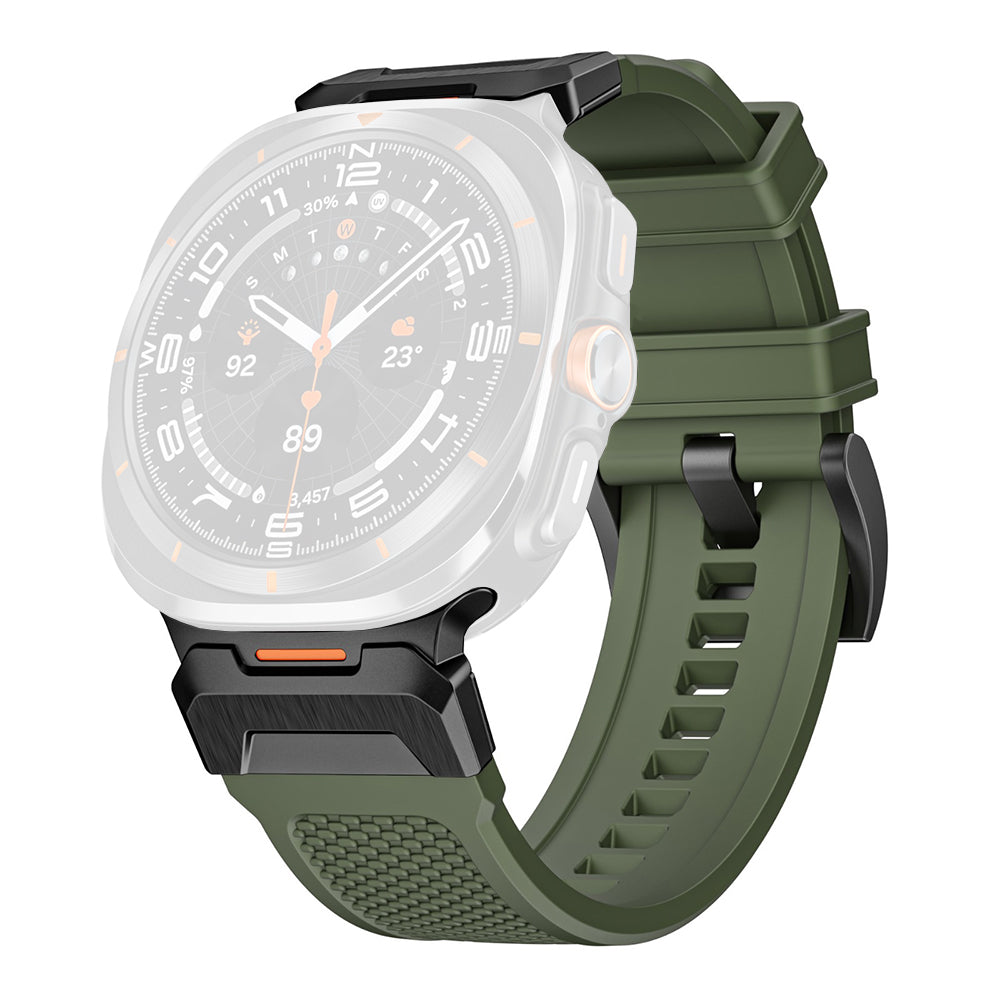 Cinturino Techsuit W068 per Samsung Galaxy Watch Ultra, Verde Nero