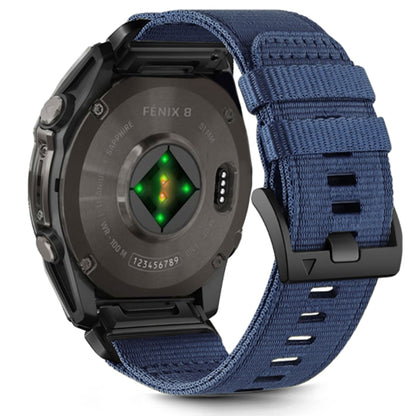 Cinturino Techsuit W070 per Garmin Watch Fenix / Forerunner / Approach Series, 22mm, Blu navy