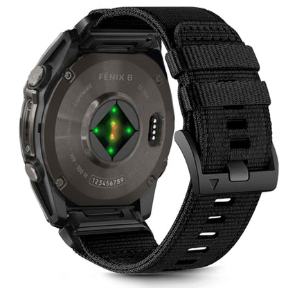 Cinturino Techsuit W070 per Garmin Watch Fenix / Forerunner / Approach Series, 22mm, Nero