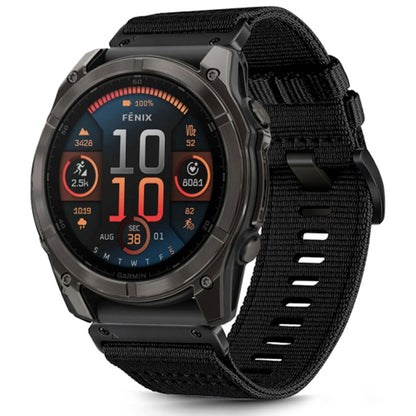 Cinturino Techsuit W070 per Garmin Watch Fenix Series, 26mm, Nero