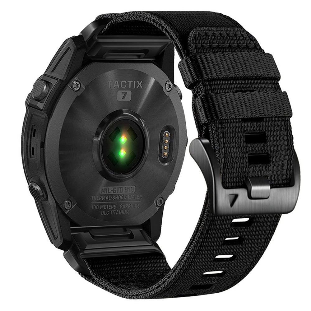 Cinturino Techsuit W070 per Garmin Watch Fenix Series, 26mm, Nero