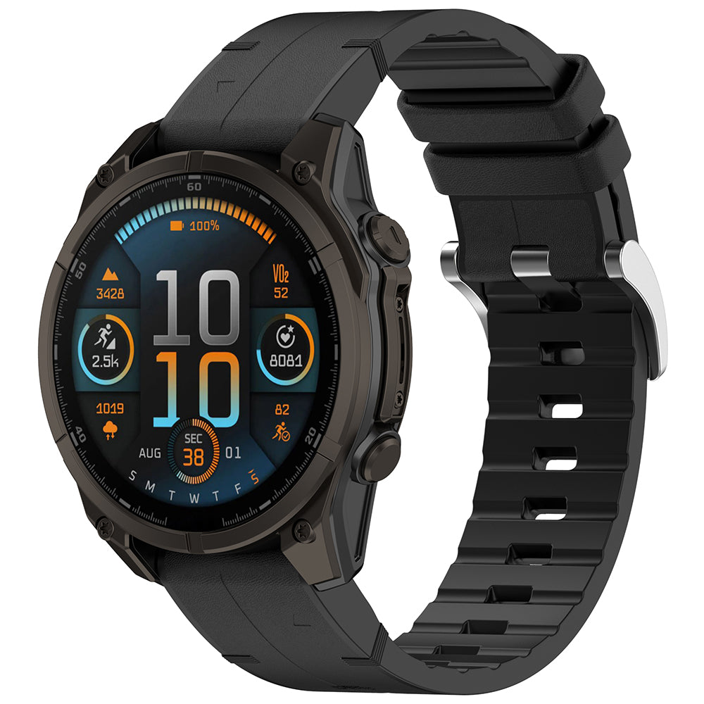 Cinturino Techsuit W071 per Garmin Instinct / Approach / Fenix Watch Series, 20mm, Nero