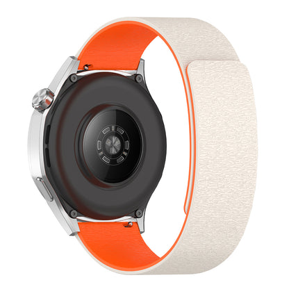 Techsuit W074 Strap for Samsung Galaxy Watch Series, Gray Orange