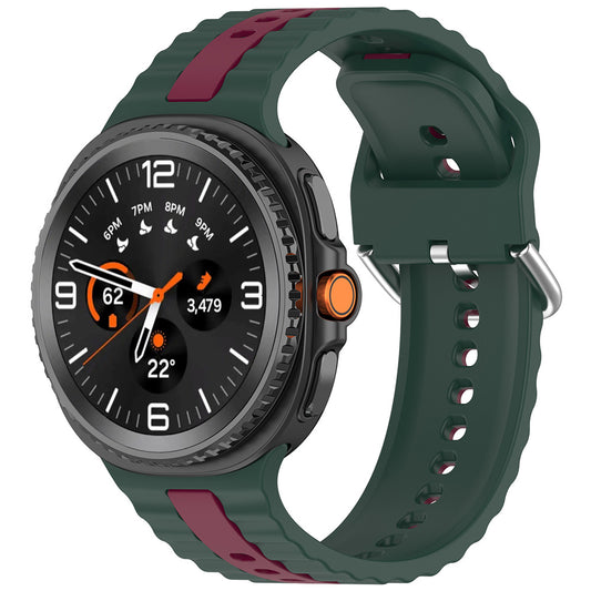 Cinturino Techsuit W078 per Samsung Galaxy Watch 8 Classic / Watch8 44mm / Watch 8 40mm, Verde Scuro