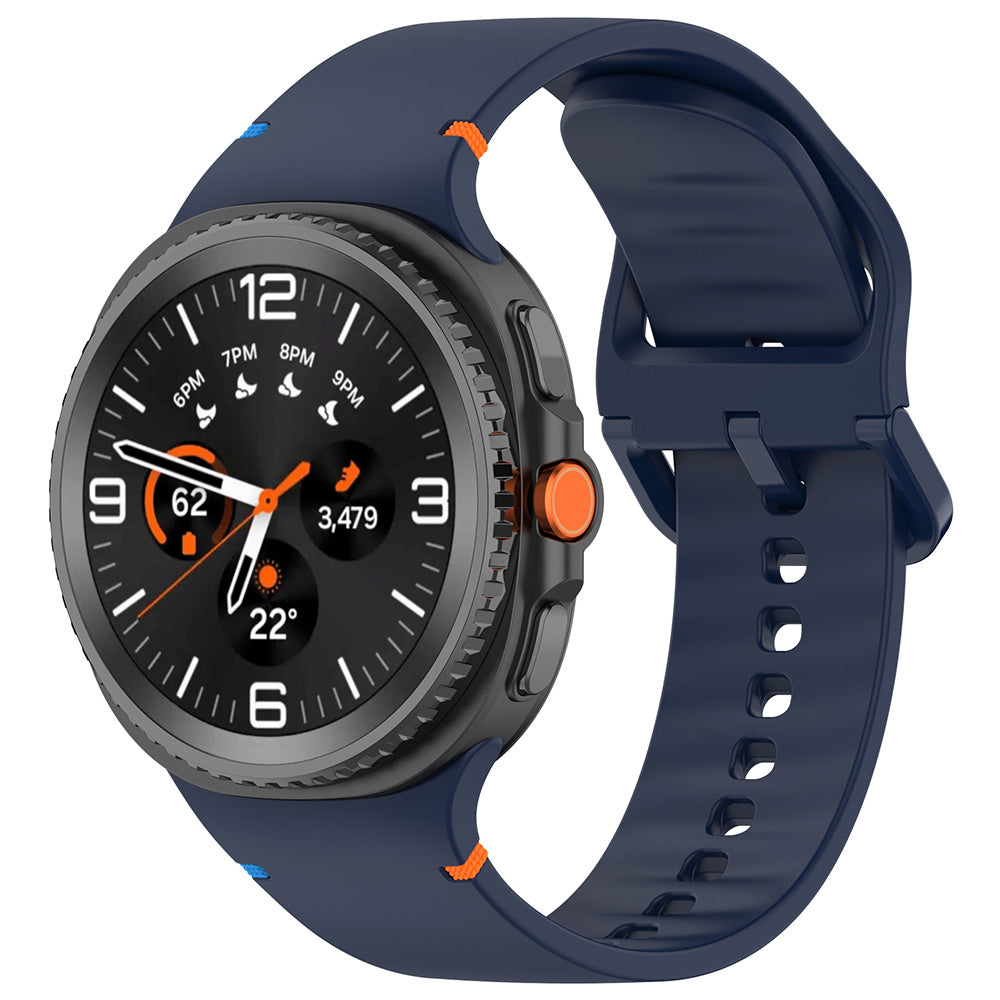 Cinturino Techsuit W079 per Samsung Galaxy Watch 8 Classic / Watch8 44mm / Watch 8 40mm, Blu Navy