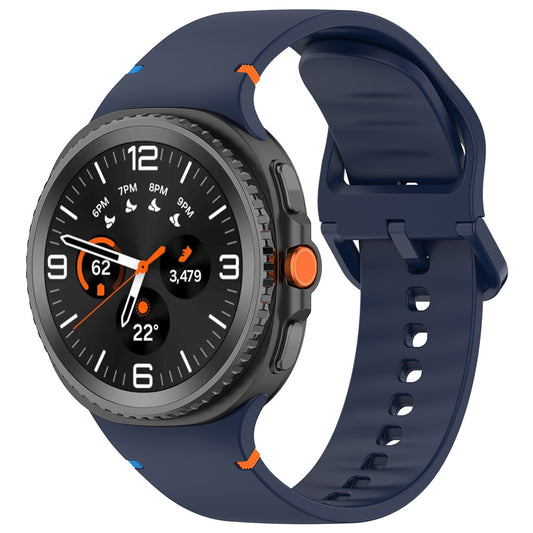Cinturino Techsuit W079 per Samsung Galaxy Watch 8 Classic / Watch8 44mm / Watch 8 40mm, Blu Navy