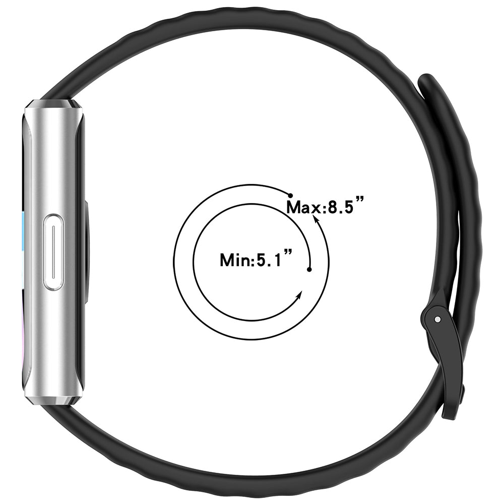 Cinturino Techsuit W082 per Huawei Band 11 / 11 Pro, Nero