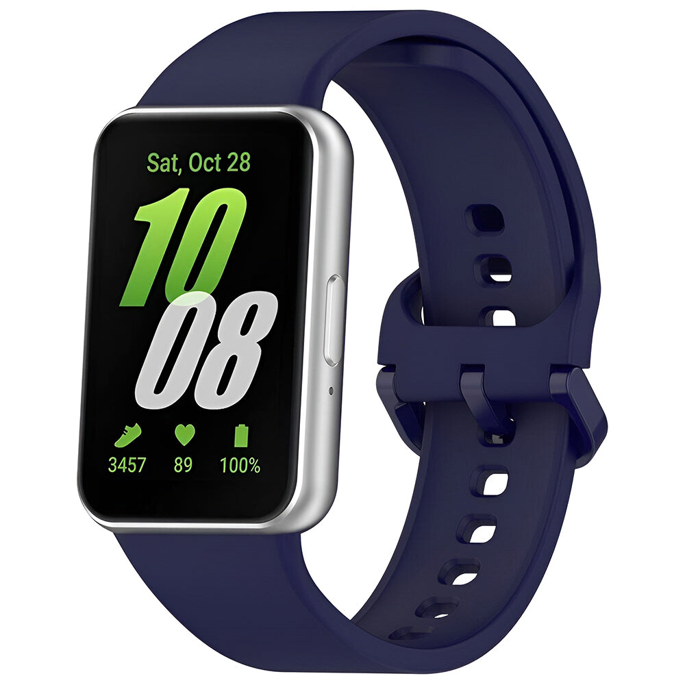Cinturino Techsuit W086 per Samsung Galaxy Fit3 R39M, Blu Navy