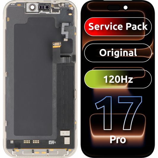 Display con Touchscreen Apple iPhone 17 Pro, con Cornice, Nero, Service Pack 661-56125