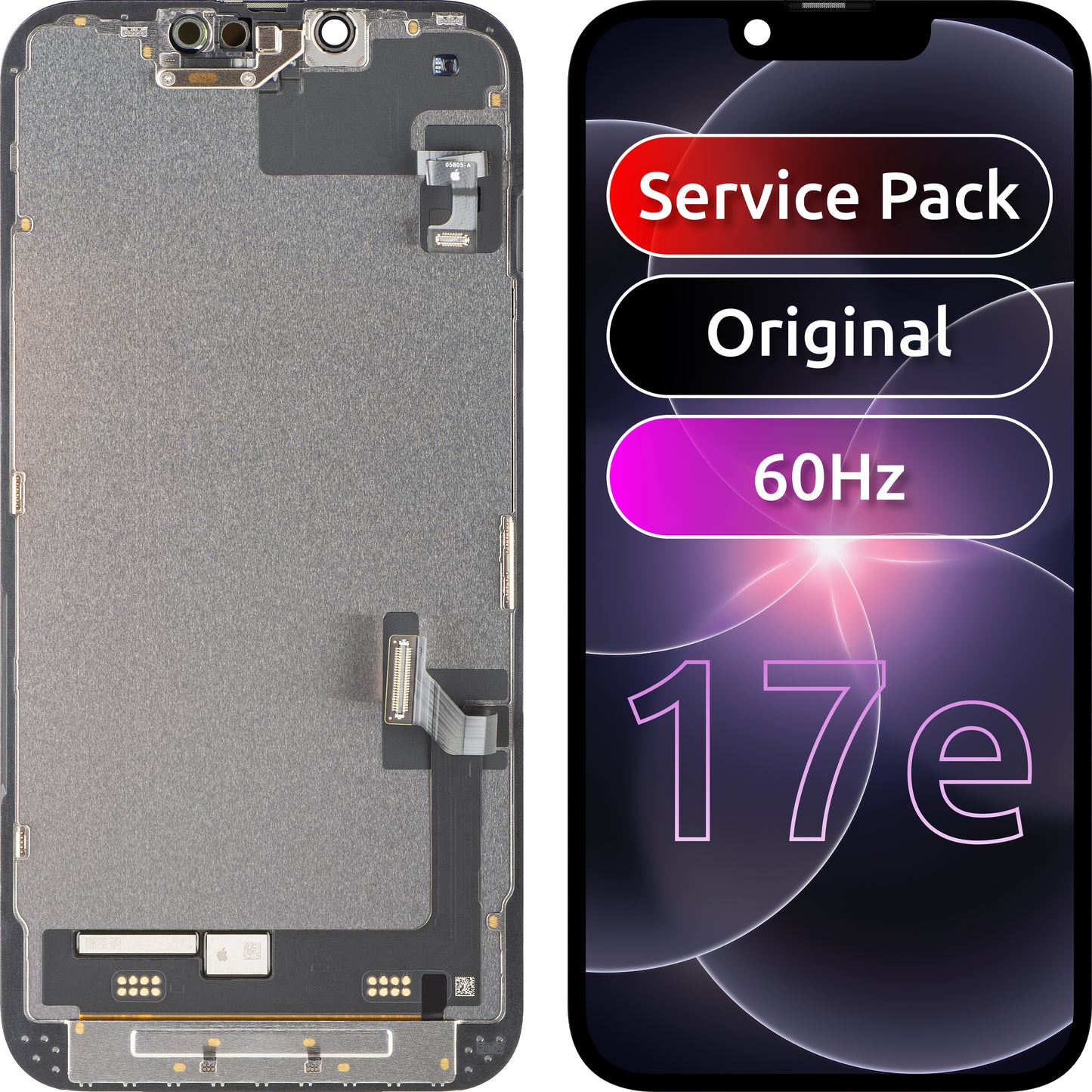 Display con Touchscreen Apple iPhone 17e, con Cornice, Nero, Service Pack 661-60211