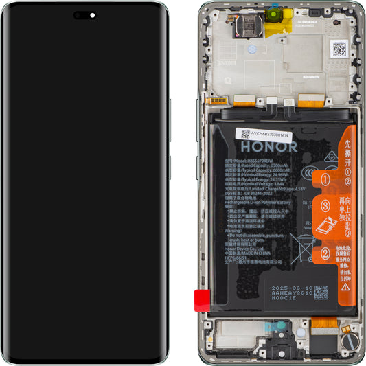 Display con Touchscreen Honor Magic7 Lite, con Cornice e Batteria, Turchese (Jade Cyan), Service Pack 0235AMQQ