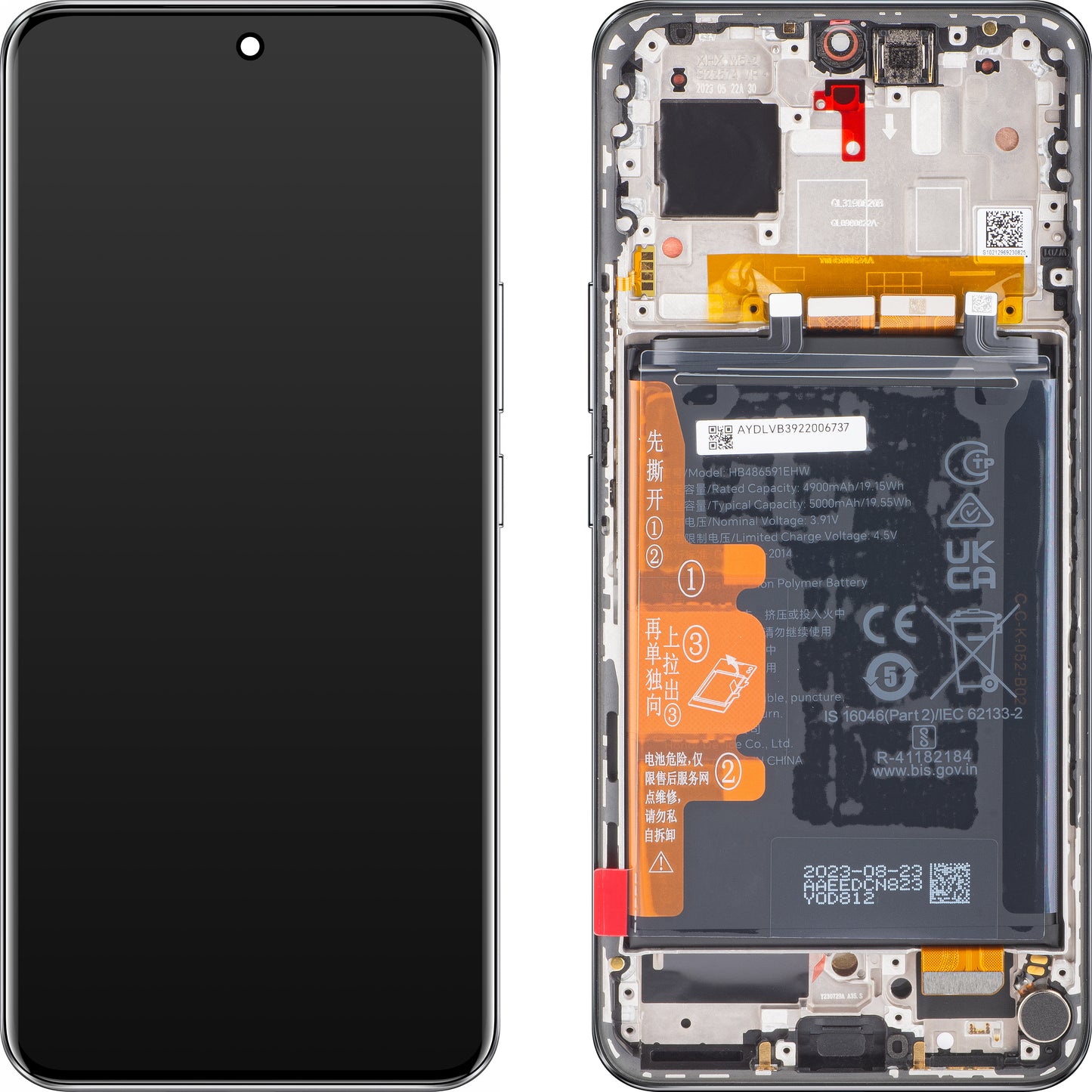 Display con Touchscreen Honor 90, con Cornice e Batteria, Nero (Midnight Black), Ricondizionato 0235AGDN