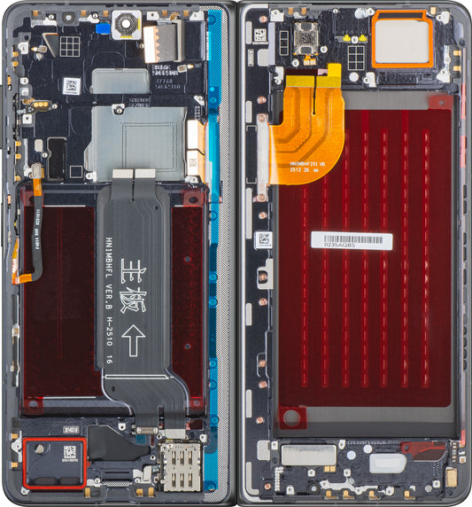 Display con Touchscreen Honor Magic V5, con Cornice, Sub Inner, Nero, Service Pack 0235AQBS