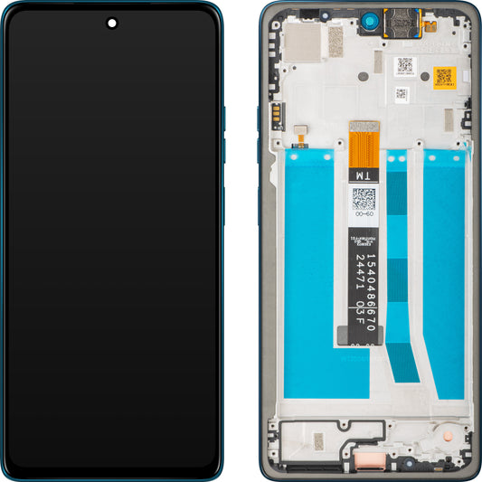 Display con Touchscreen Motorola Moto G75, con Cornice, Blu (Relucent Blue), Service Pack 5D68C29067