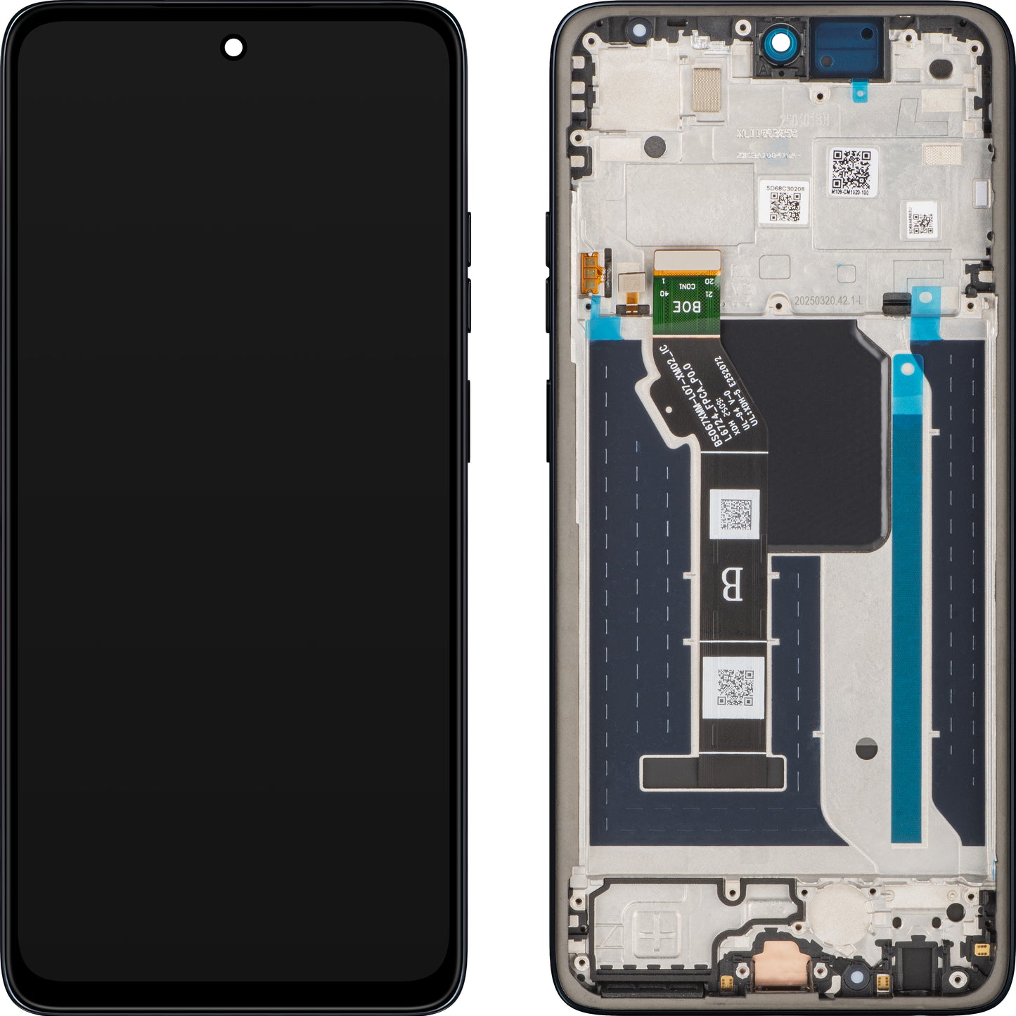 Display con Touchscreen Motorola Moto G56, con Cornice, Blu Marino (Black Oyster), Service Pack 5D68C30208