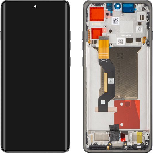 Display con Touchscreen Motorola Edge 60 Pro, con Cornice, Grigio (Pantone Shadow), Service Pack 5D68C30253