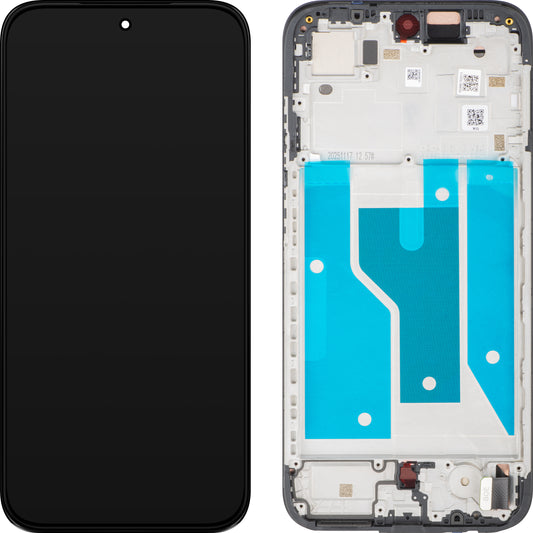 Display con Touchscreen Motorola Moto G77 / G67, con Cornice, Nero (Pantone Black Olive), Service Pack 5D68C32013